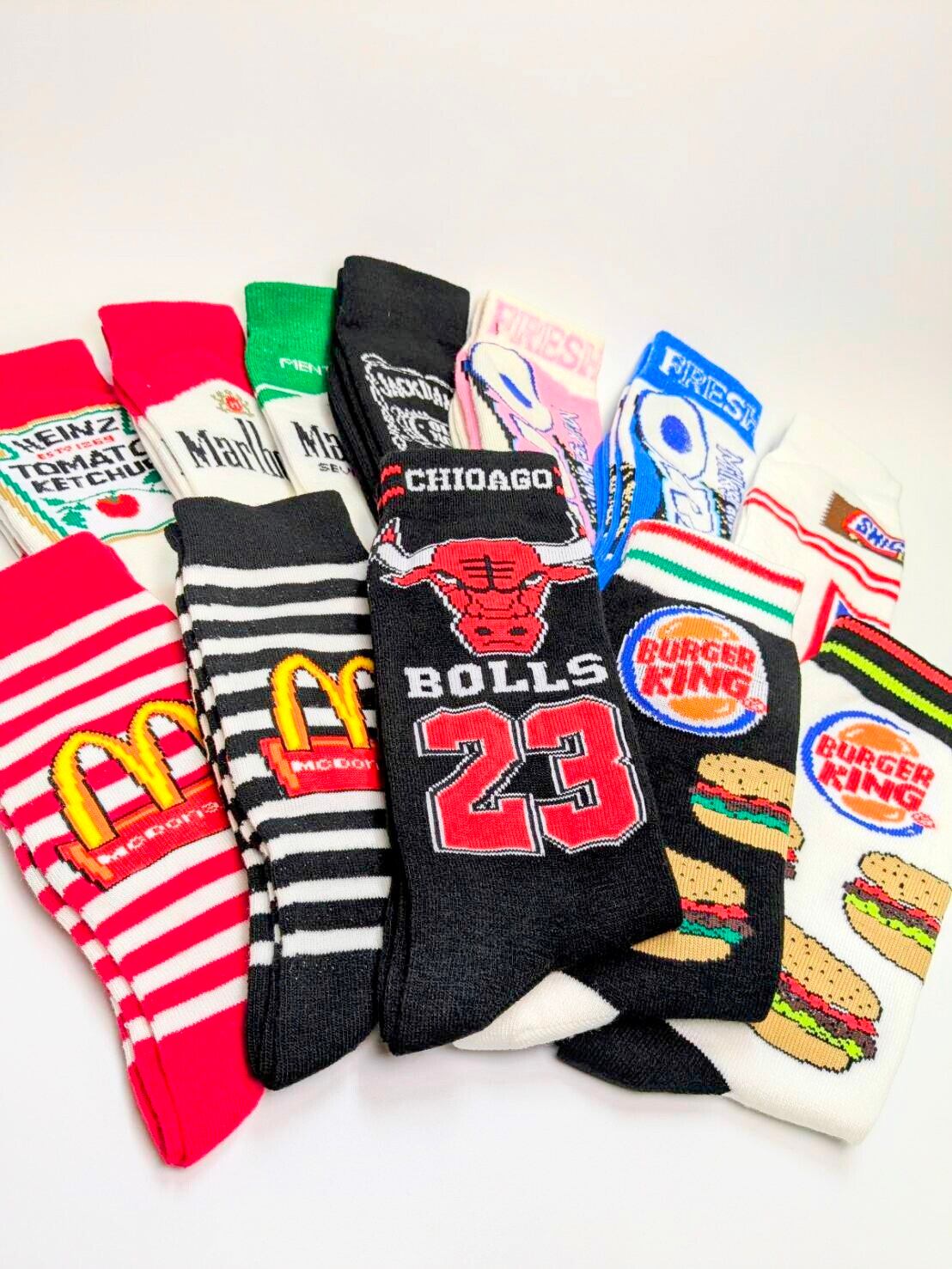 再入荷！【 McDonald  / マクドナルド 】 crew socks / クルーソックス〚アメリカン雑貨 アメトイ〛