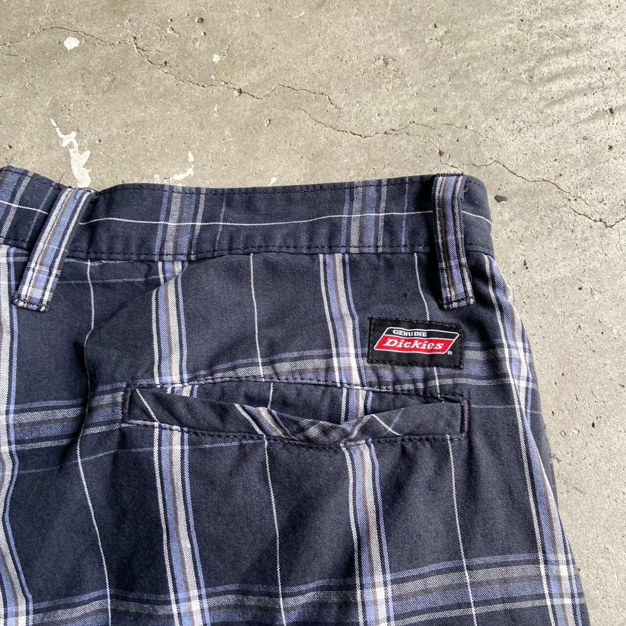 Dickies ディッキーズ ワイド バギー チェック柄 ワークショーツ 
