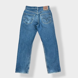 【LEVI'S】505  デニム ジーンズ ジーパン ダメージ W32L32 コロンビア製 テーパード リーバイス US古着