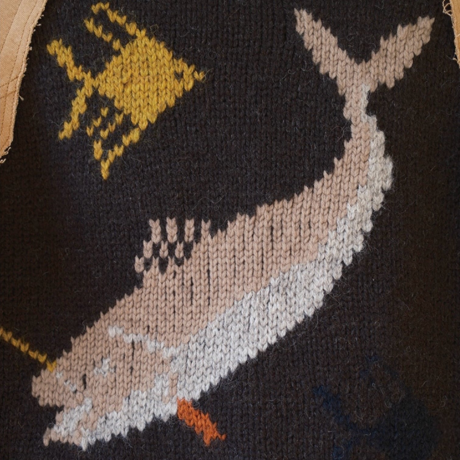 KHOKI  [COMBINATION COWICHAN SWEATER]
