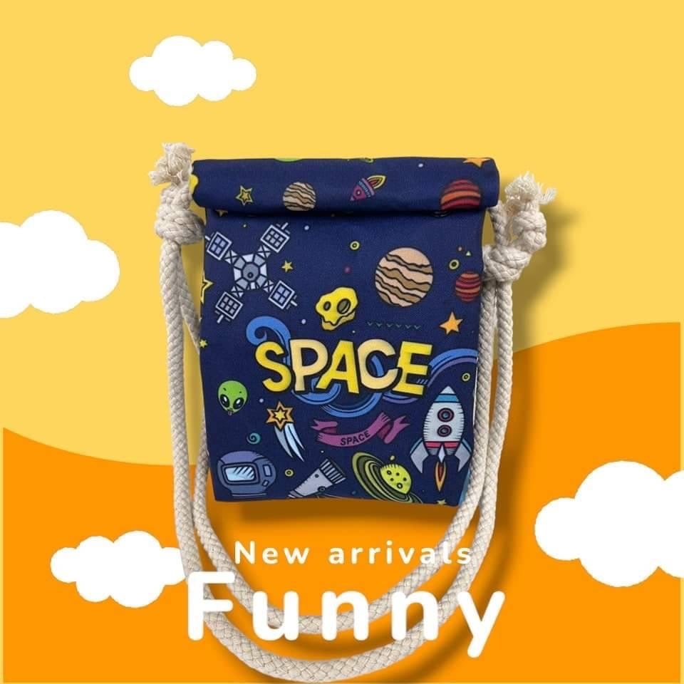 ロープショルダーバッグ【SPACE BAG】紙袋風 〚アメリカン雑貨 アメトイ〛