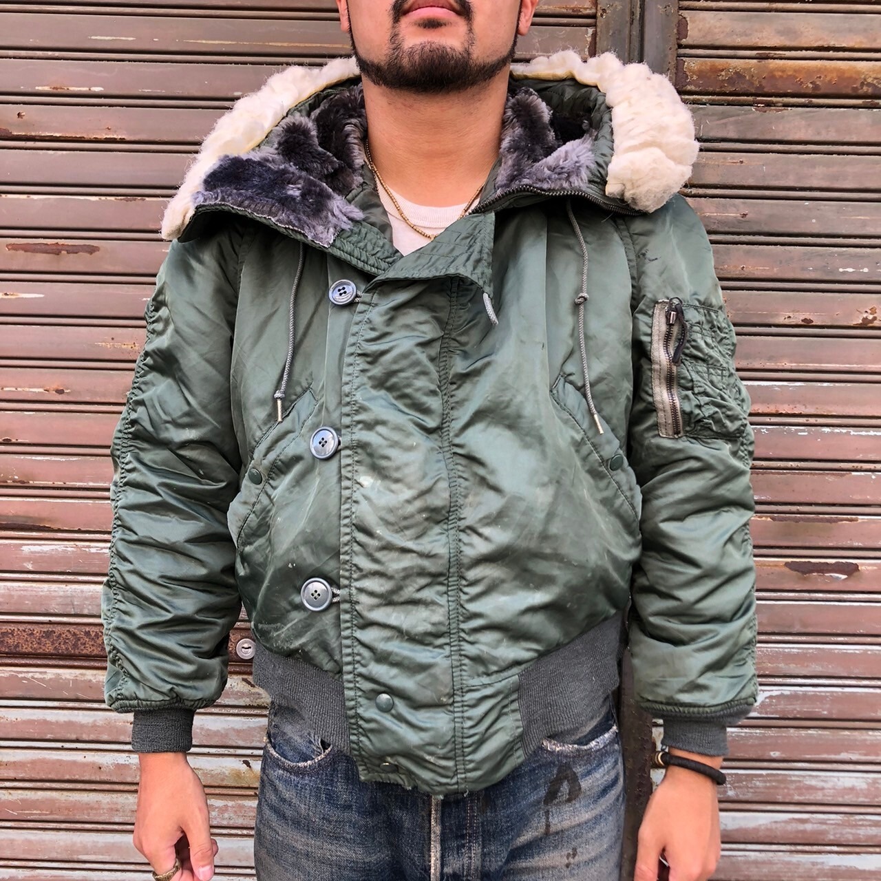 AVIREX N-2B フライトジャケット 短丈 グランジ Y2K（雰囲気系 90年代  