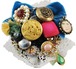 Ribbon　collage　broach　S