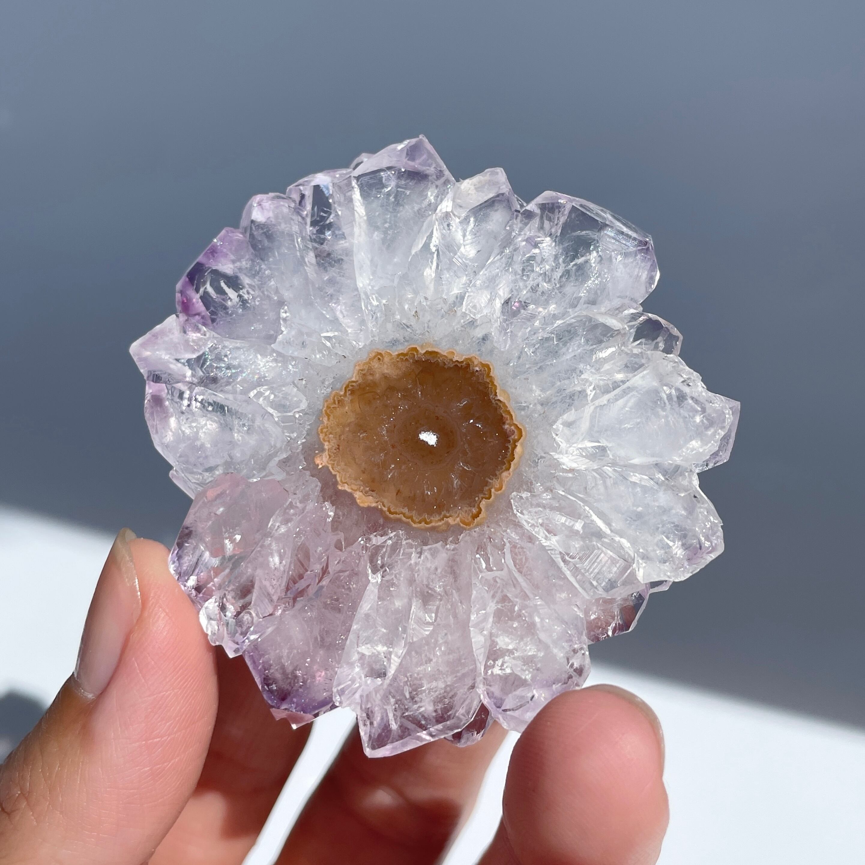 フラワーアメジスト スライス03◇ Flower Ametyst ◇天然石・鉱物