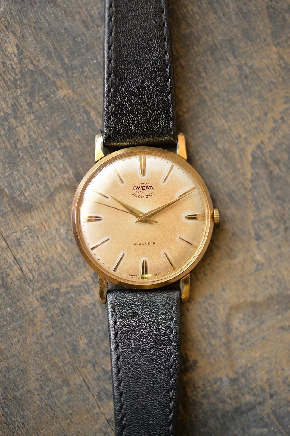 Vintage 1950's-60's ENICAR watch GF 