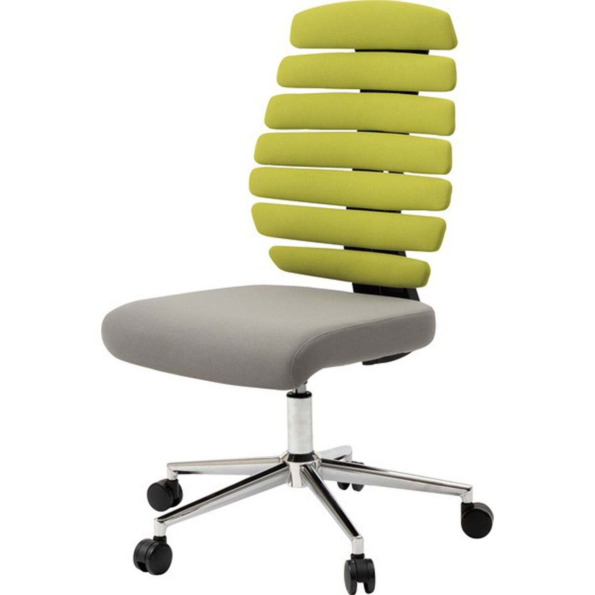 オッソ オフィスチェア OFC-70GR OFC-70GY 昇降機能 デスクチェア キャスター付 パソコンチェア イス 椅子 PCチェア 肘なし おしゃれ 回転チェア ワークチェア グリーン グレー