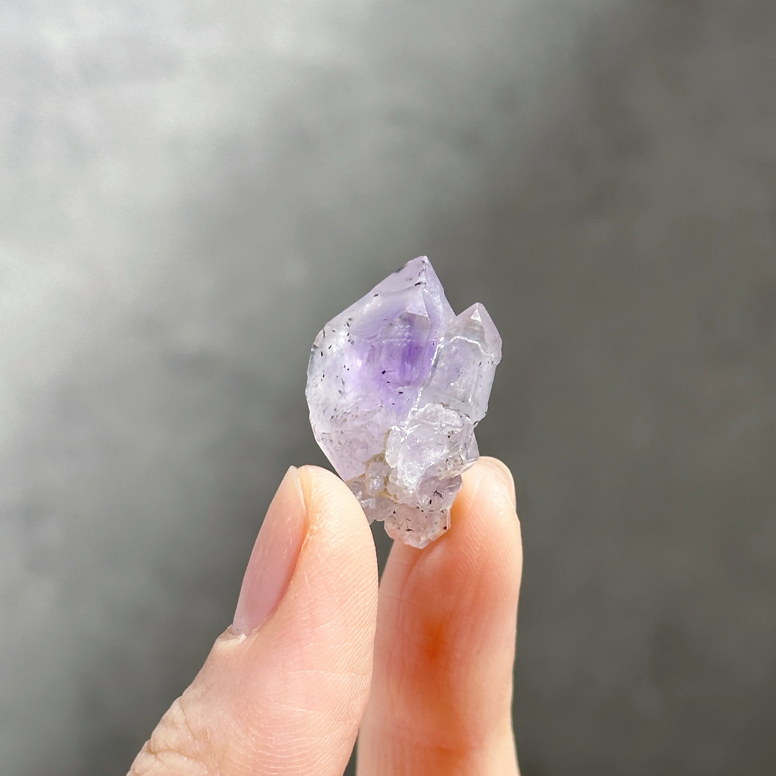 アメリカ産ヘマタイトインアメジスト 原石11◇ Amethyst ◇天然石 