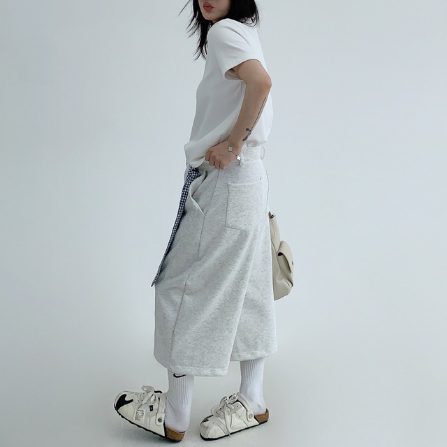 scarf cropped sweatpants　スカーフクロップドスウェットパンツ　J0931