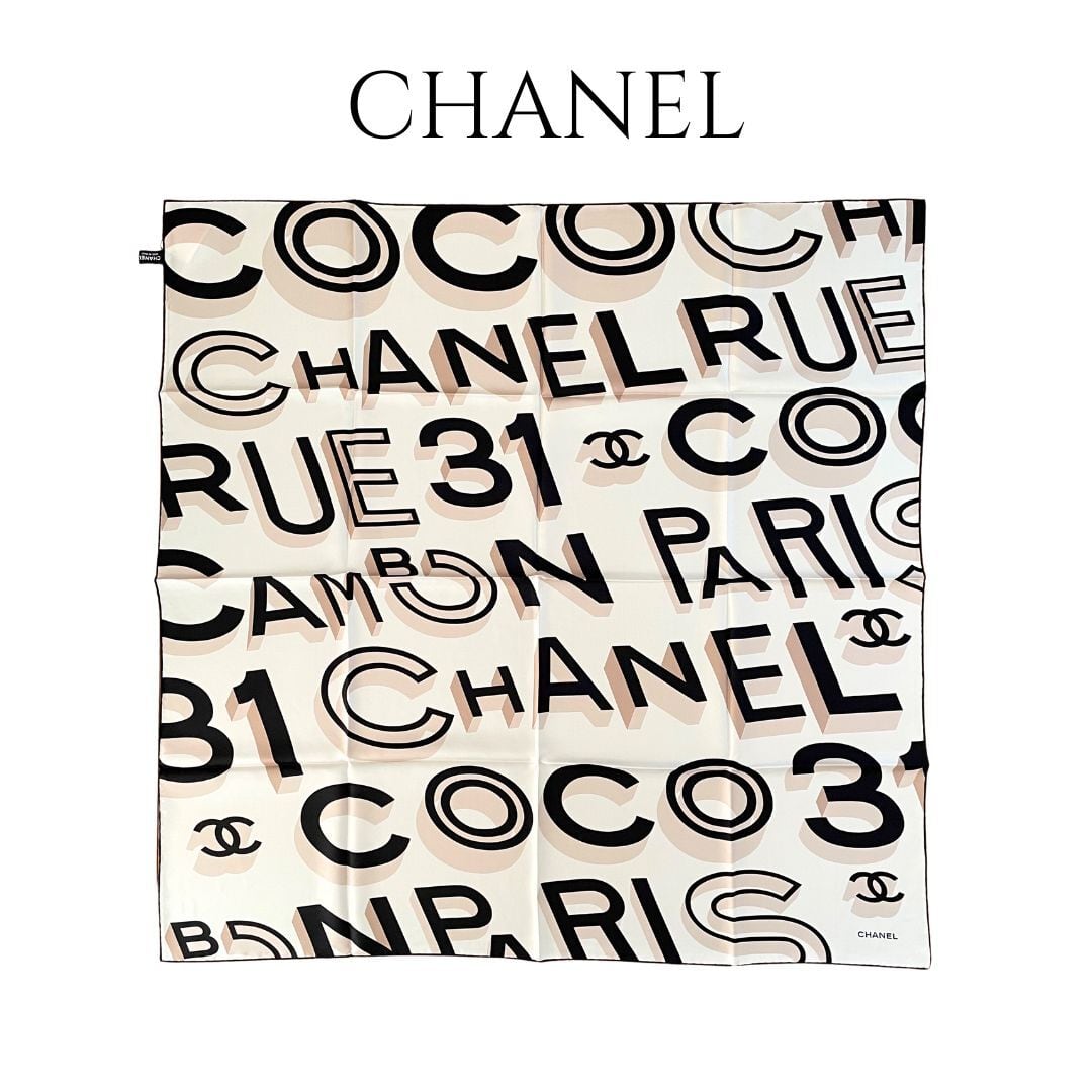 CHANEL】シャネル 大判スカーフ シルク100％（並行輸入品 