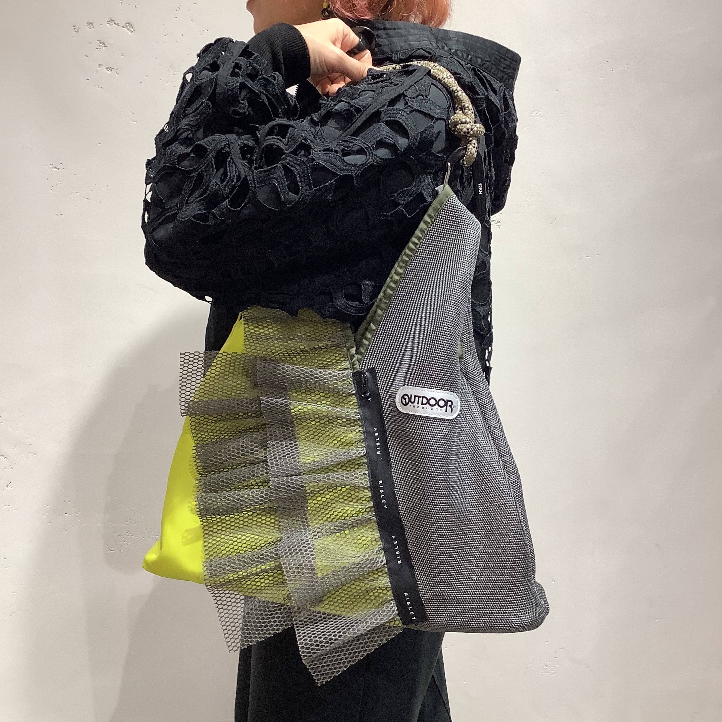 RISLEY×OUTDOOR(リズレイ×アウトドア)】トライアングルフリルメッシュ