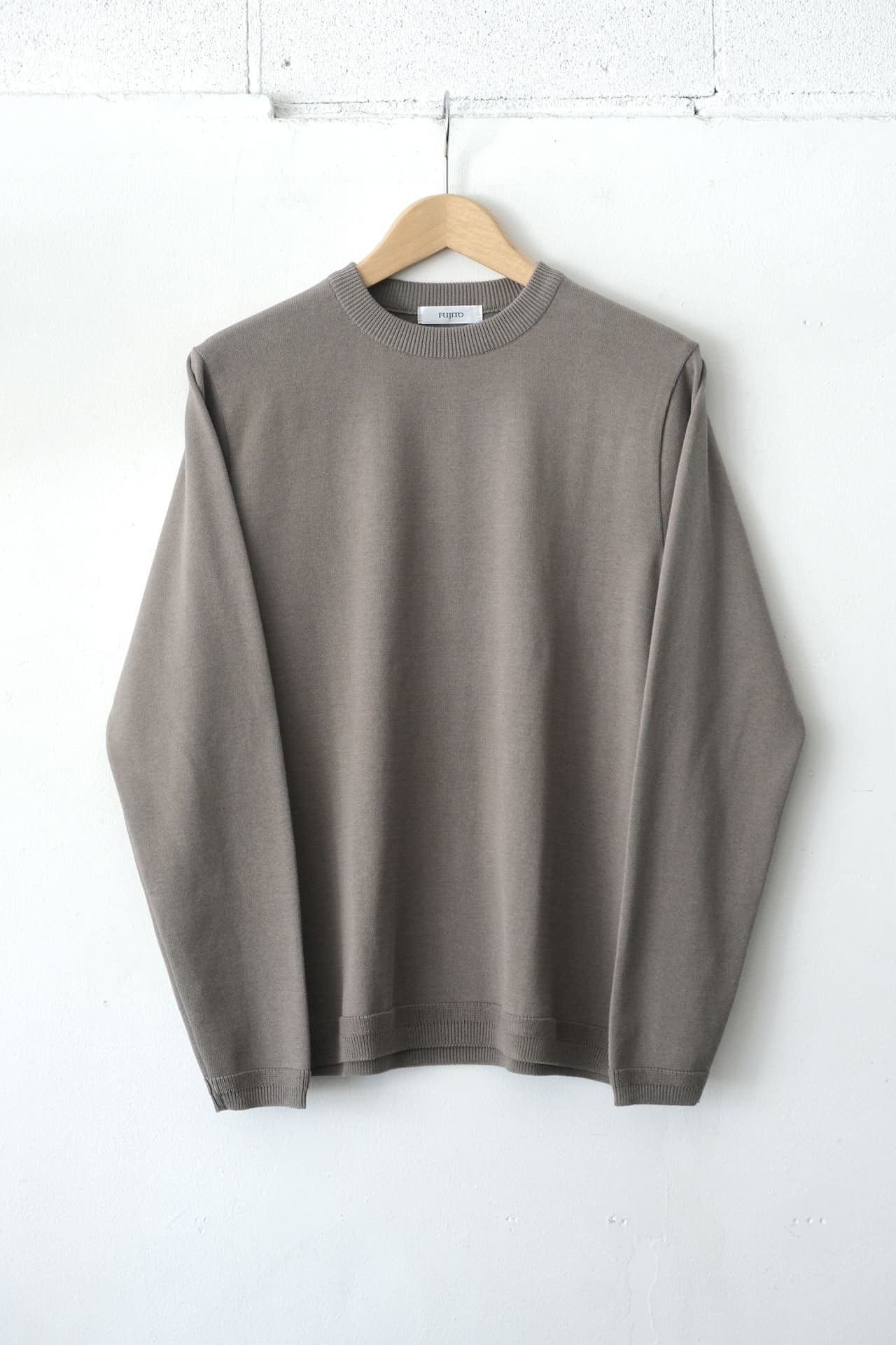 FUJITO L/S Knit T-Shirt Gray,Green,Midnight Blue