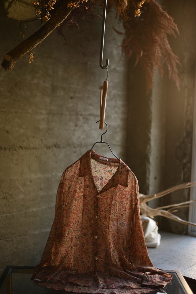 NICENESS / CASTELINO  LOW SLOPE SHIRT - HAND CUT LATTICE FABRIC