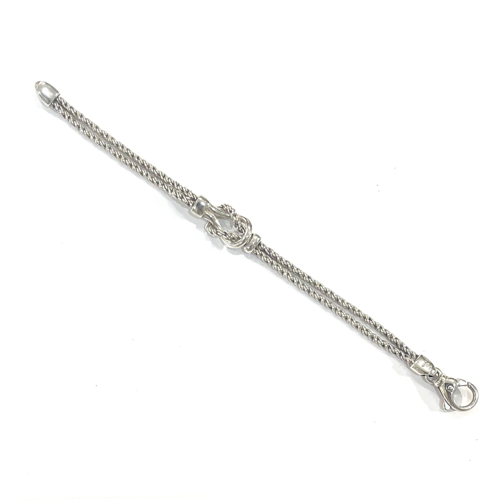 希少【TIFFANY&CO.】2777 ツイスト ダブルロープブレスレット