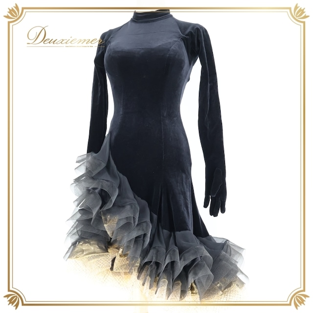 社交ダンス 衣装 ラテン ドレス ワンピース ヤナギダダンスウェア YANAGIDADANCEWEAR フリル ベロア アームカバー 手袋 おしゃれ 高級感 デモ 競技 ダンス パーティ 発表会 金 黒 ブラック系 ゴールド系 フリルデザイン 高級ドレス 可愛いドレス ダンスパフォーマンス ラテン衣装 衣装レンタル 競技用ドレス デモ用ドレス ショー用衣装 社交ダンス 衣装 ラテン ドレス ワンピース ヤナギダダンスウェア YANAGIDADANCEWEAR フリル ベロア アームカバー 手袋 おしゃれ 高級感 デモ 競技 ダンス パーティ 発表会 金 黒 ブラック系 ゴールド系 フリルデザイン 高級ドレス 可愛いドレス ダンスパフォーマンス ラテン衣装 衣装レンタル 競技用ドレス デモ用ドレス ショー用衣装