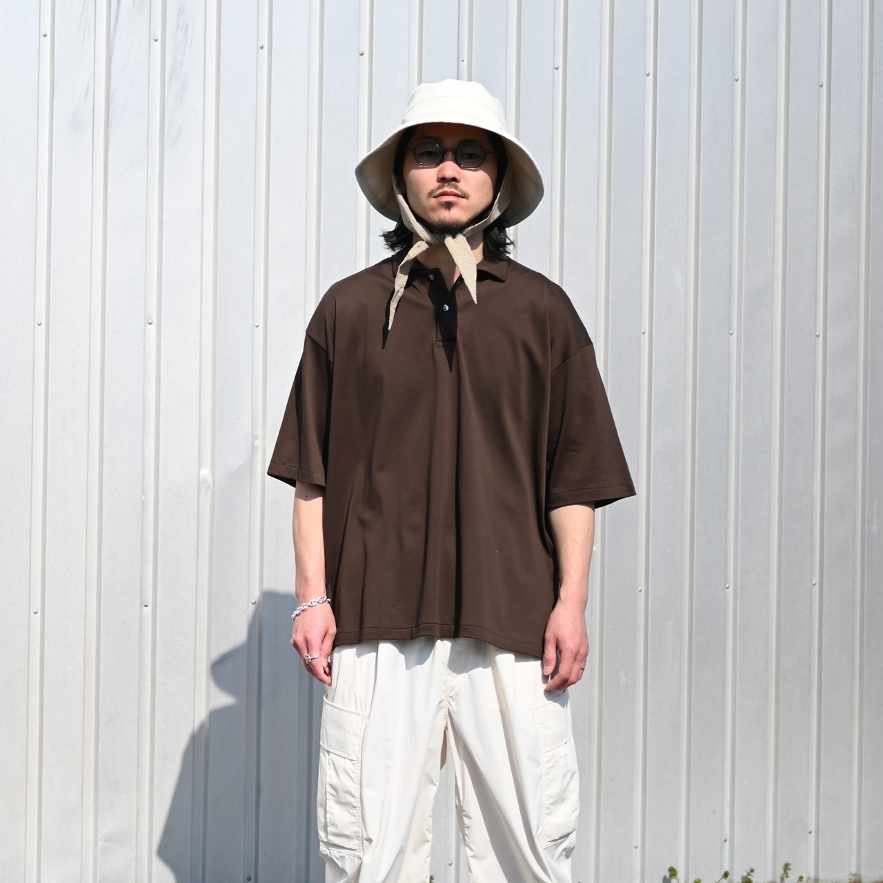INTERIM / HIGH GAUGE SEA ISLAND PIQUE　HYPER BIG POLO SHIRT