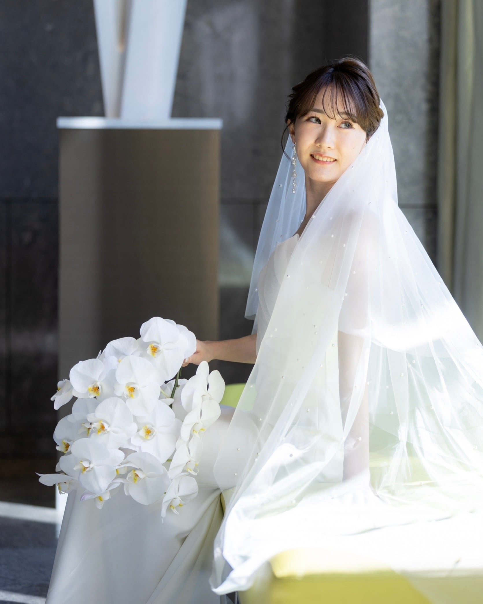 パールロング丈ウェディングベール【VL2307-11】 | ブライダル