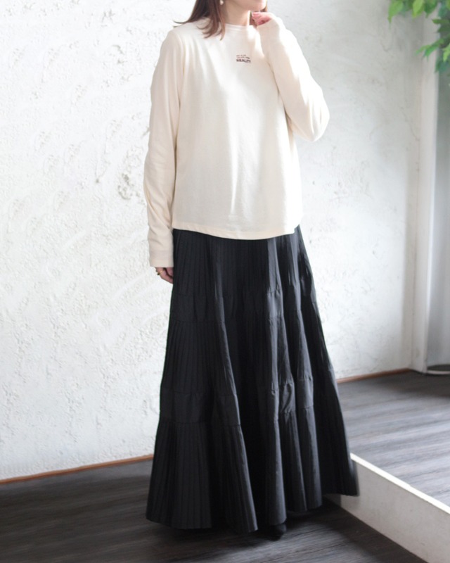 【hunch】プリーツティアードスカート　(260164)