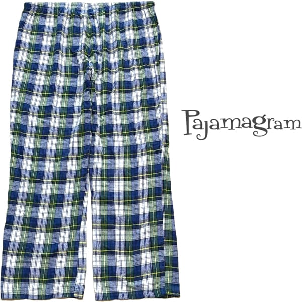 1点物◇チェックパンツPajamaramパジャマパンツ古着XLメンズレディース