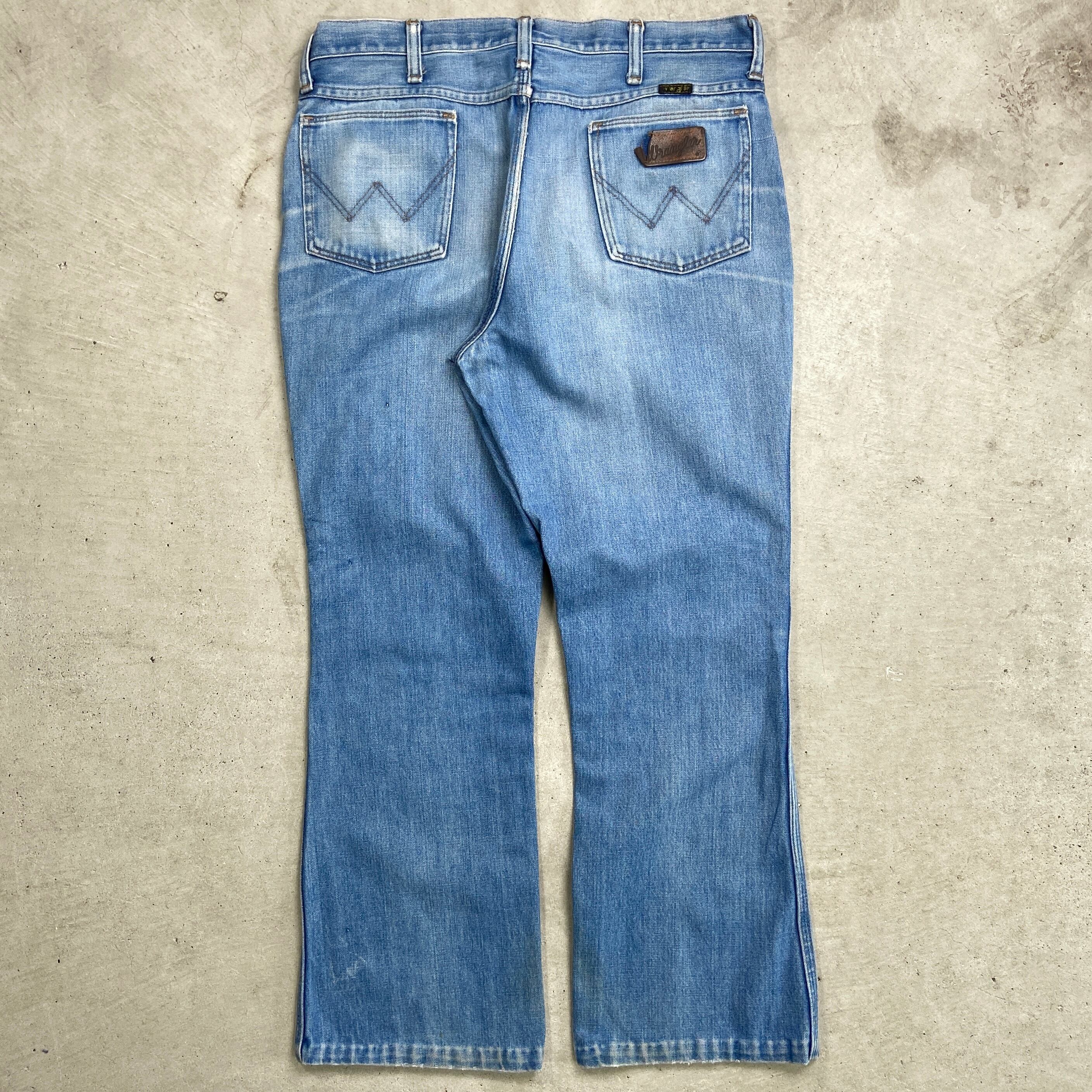古着通販】70年代 USA製 Wrangler ラングラー フレアデニム 古着通販】70年代 USA製 Wrangler ラングラー フレアデニム