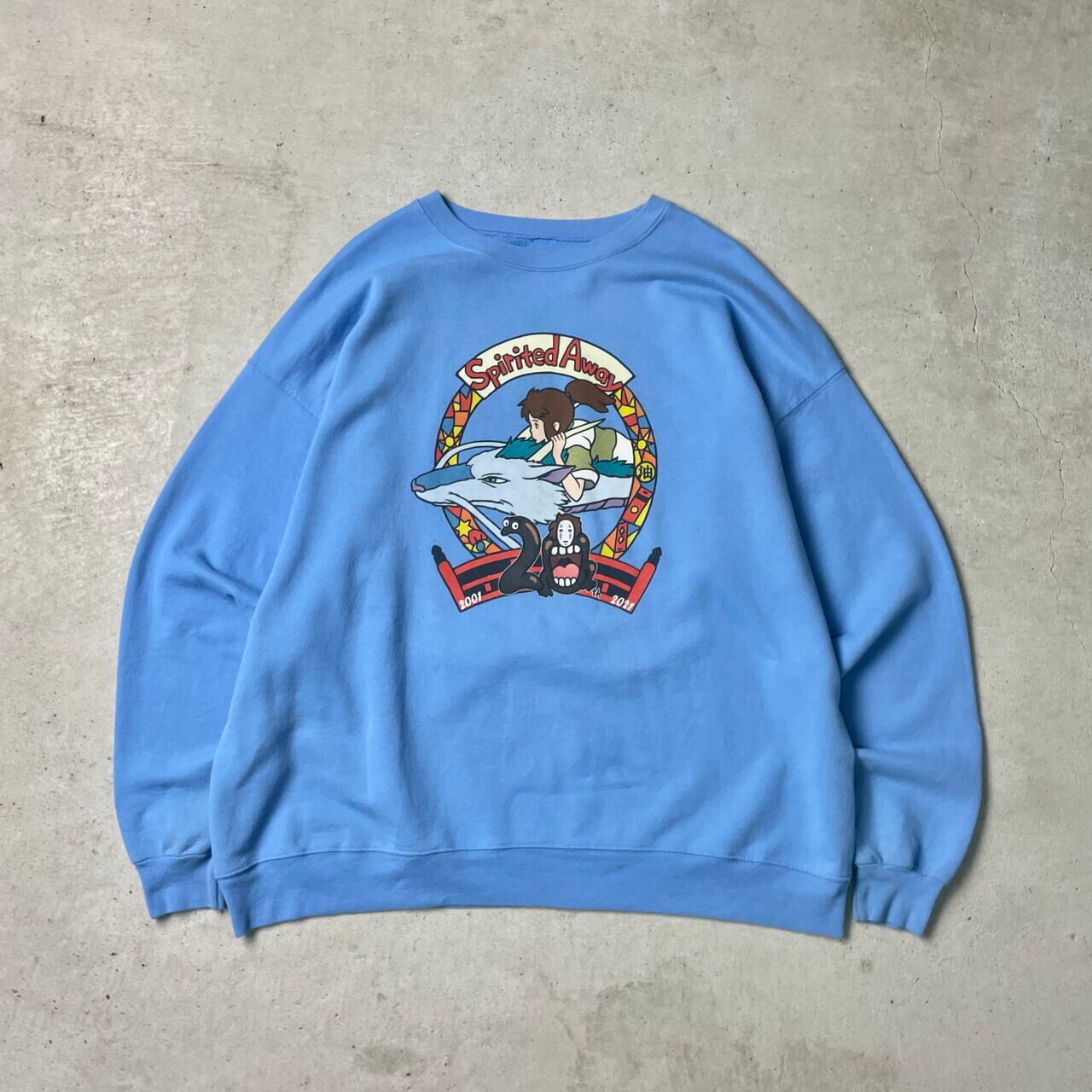 千と千尋の神隠し SPIRITED AWAY プリントスウェットシャツ アニメ 