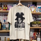 RIVERSIDE BASE Basquiat Quote T-SHIRT FADE WHITE