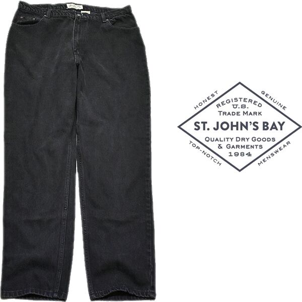 1点物◇セントジョーンズベイSt John's Bayブラックジーンズ古着 1点物◇セントジョーンズベイSt John's Bayブラックジーンズ古着