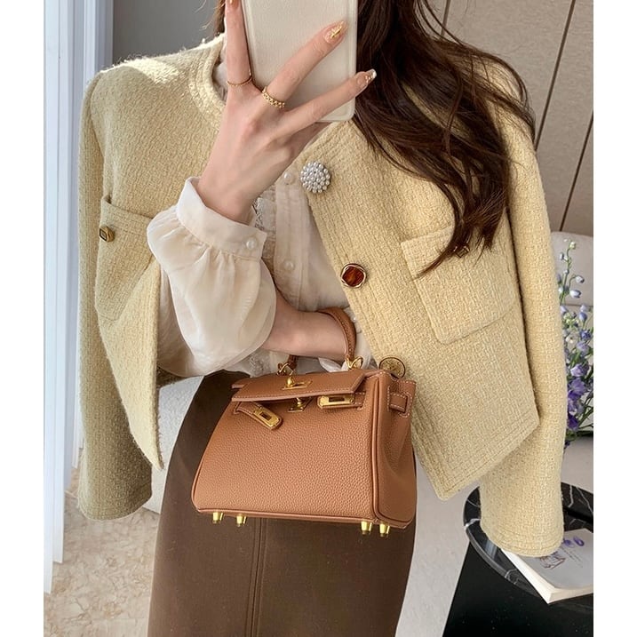 【新品タグ付き】meri⭐︎シアー八分袖ジャケット⭐︎ブラウン 新品未使用タグ付き】meri ミーリー ブラウン シアー八分袖