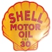 シェル(SHELL MOTOR OIL)ダイカット エンボス加工 ブリキ看板 メタルサイン
