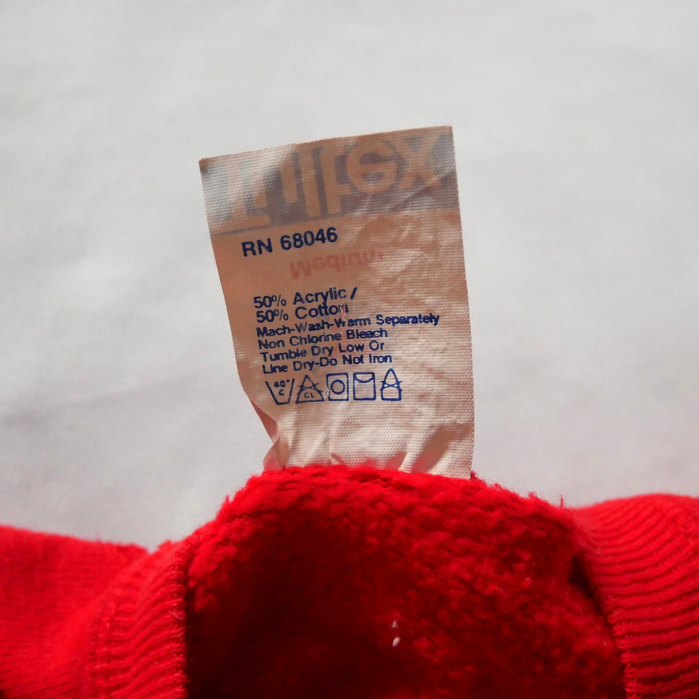 80s vintage madein USA red college sweat 80年代 ヴィンテージ