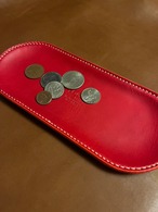 KLW Kyotani Leather Works LT-01-RED レザートレー Red（ヌメ革×ステンレス芯）LeatherTray