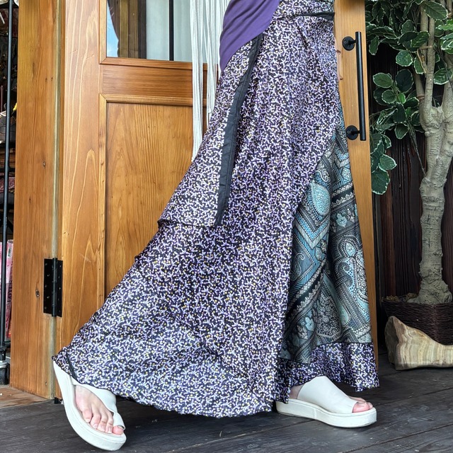 シルク巻きスカート7060