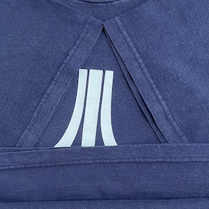 【DELTA】00s USA製 ATARI 企業系 企業ロゴ アタリ ビデオゲーム L プリント Tシャツ デルタ US古着