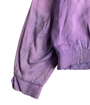 Vintage 50s gabardine jacket -Purple-