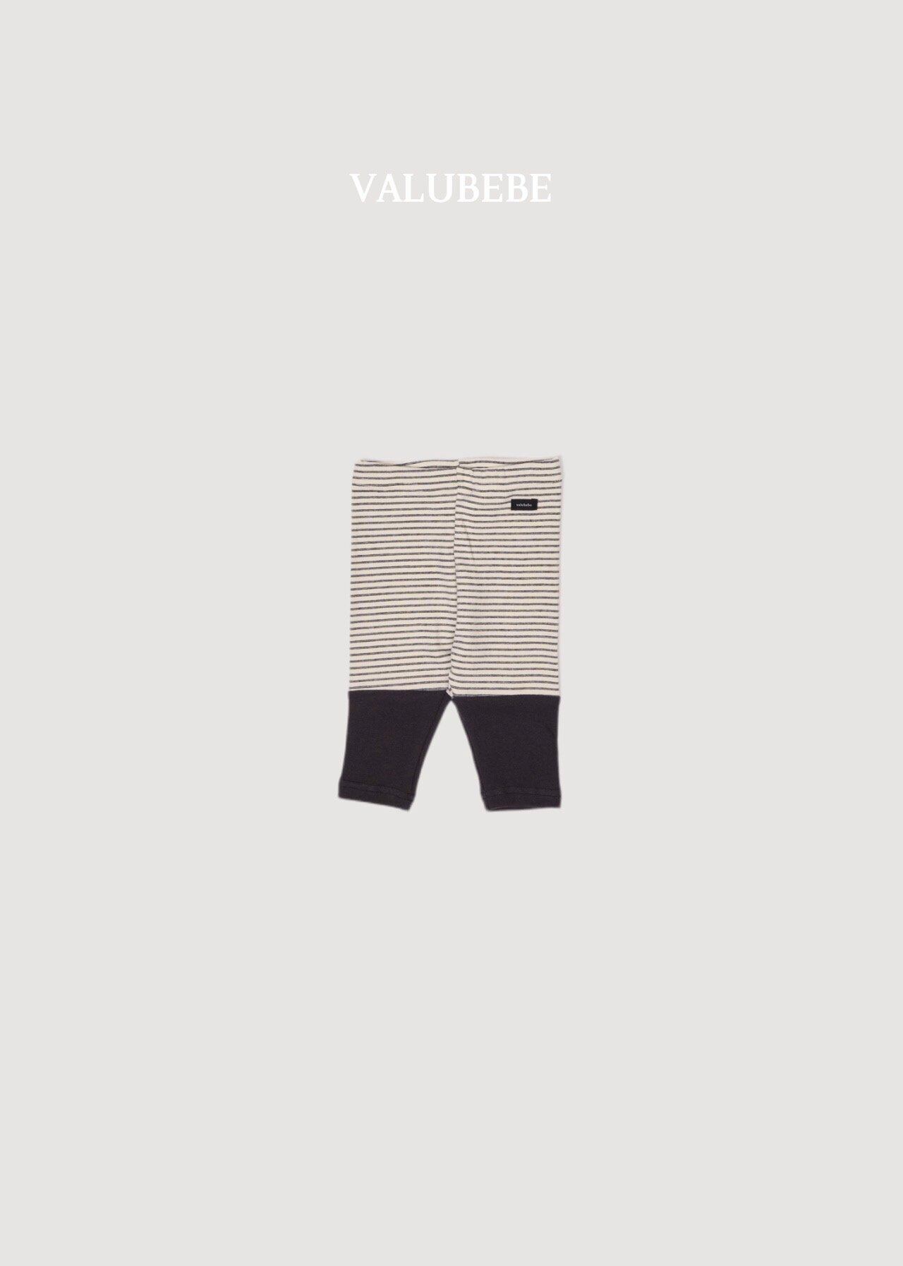 送料無料【予約】/ ウエハース配色レギンス/ valubebe