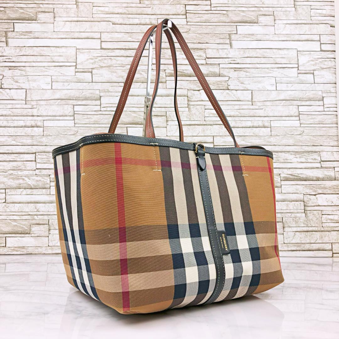 バーバリー トートバッグ 美品 美品❣️BURBERRY ハウスチェック