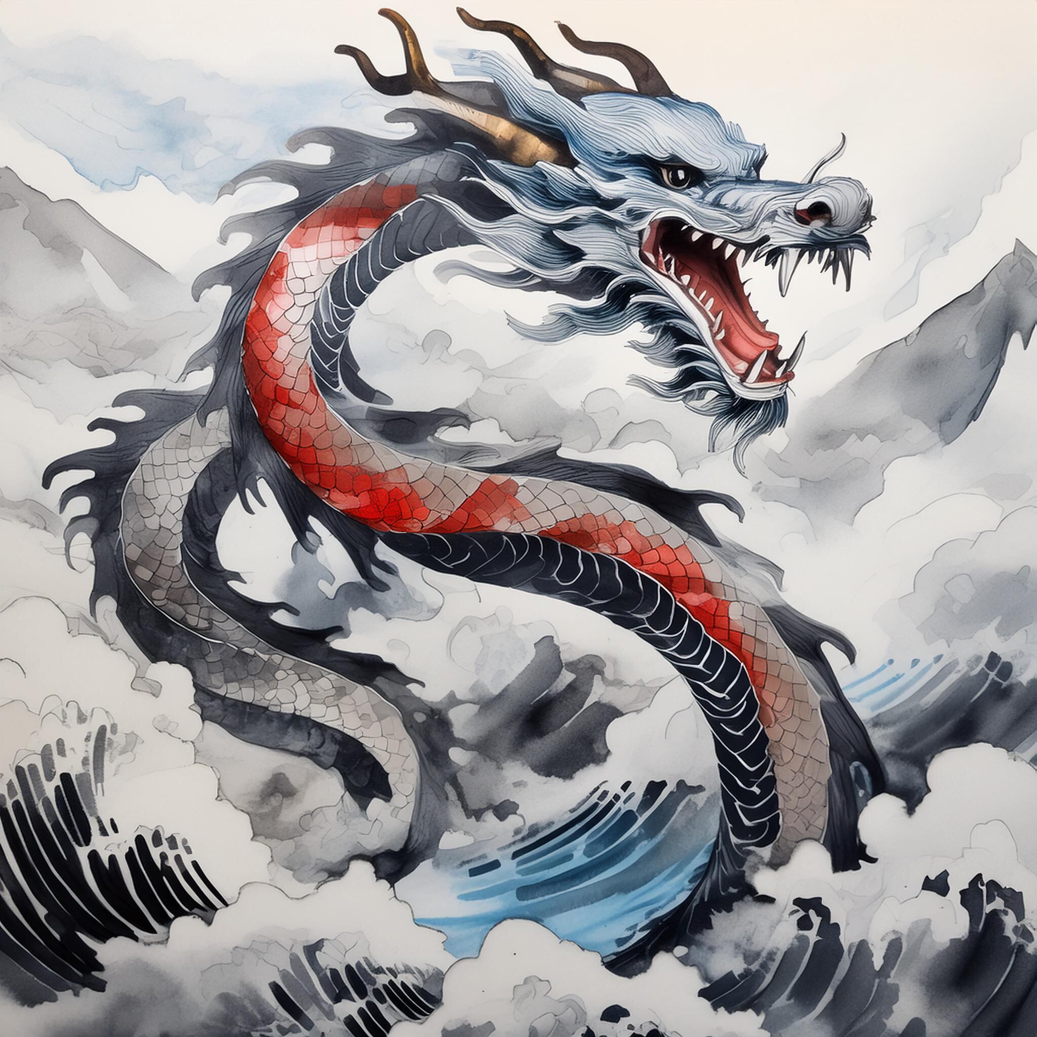 雲海の龍（アイコン用5点セット） | Icon Labo BREEZE