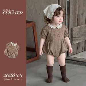 【BABY】レトロプリンセスロンパース