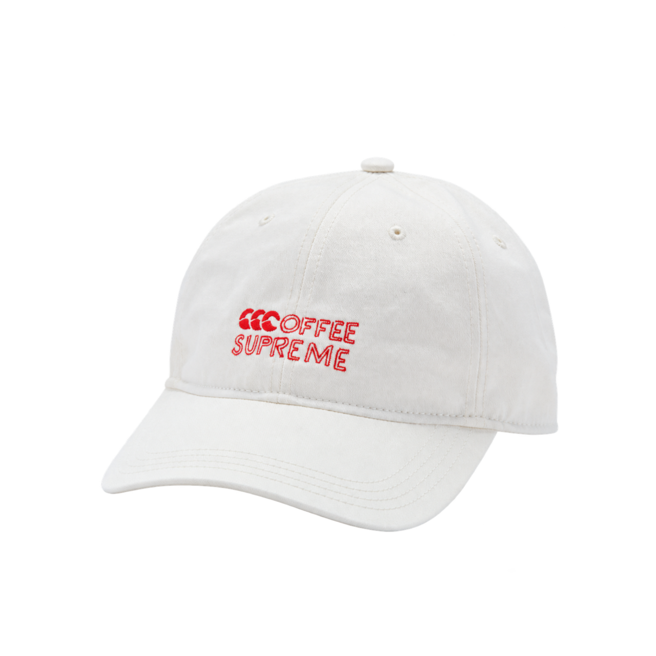 canterbury x Coffee Supreme ウォッシュドキャップ（White)