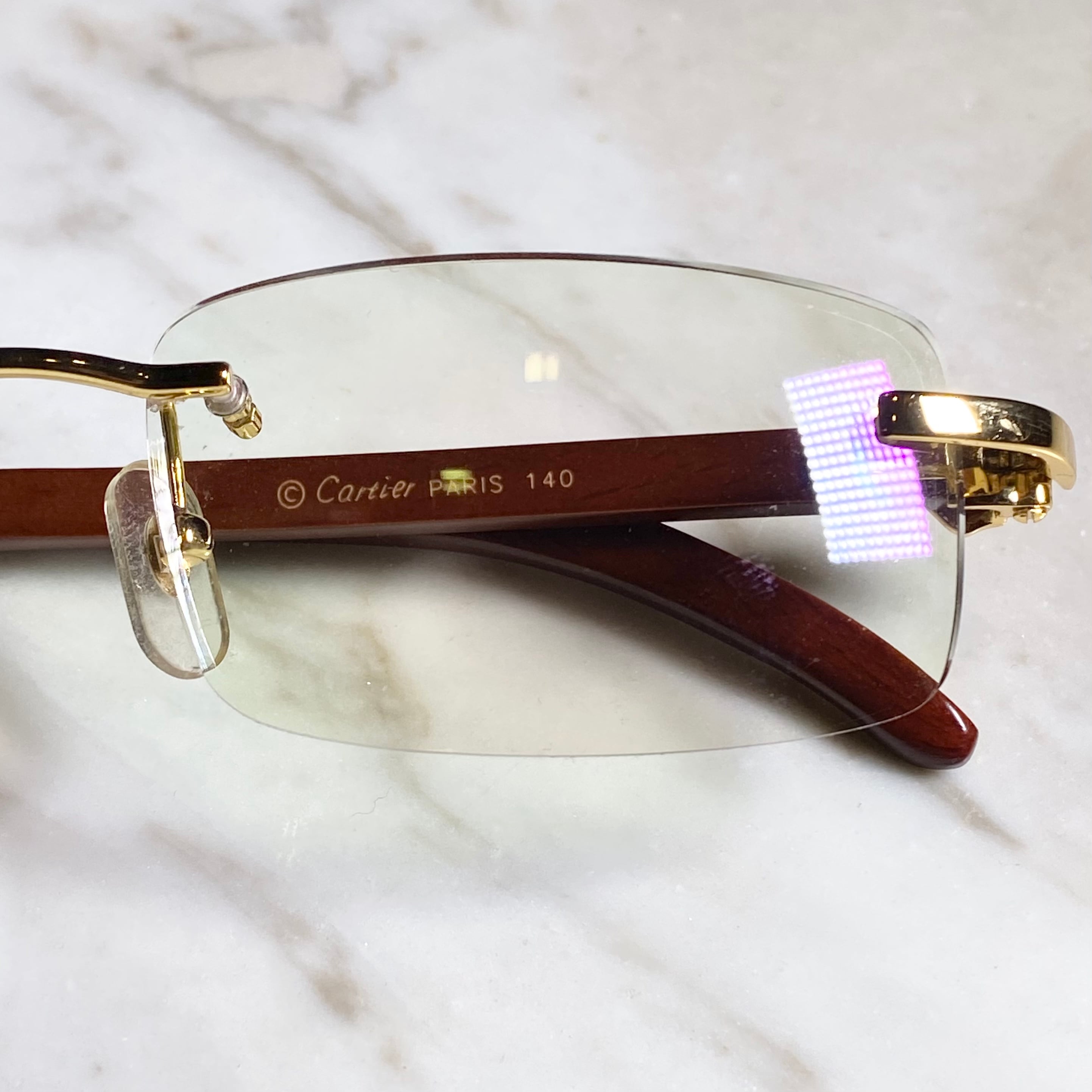 vintage CARTIER rimless-type glasses 