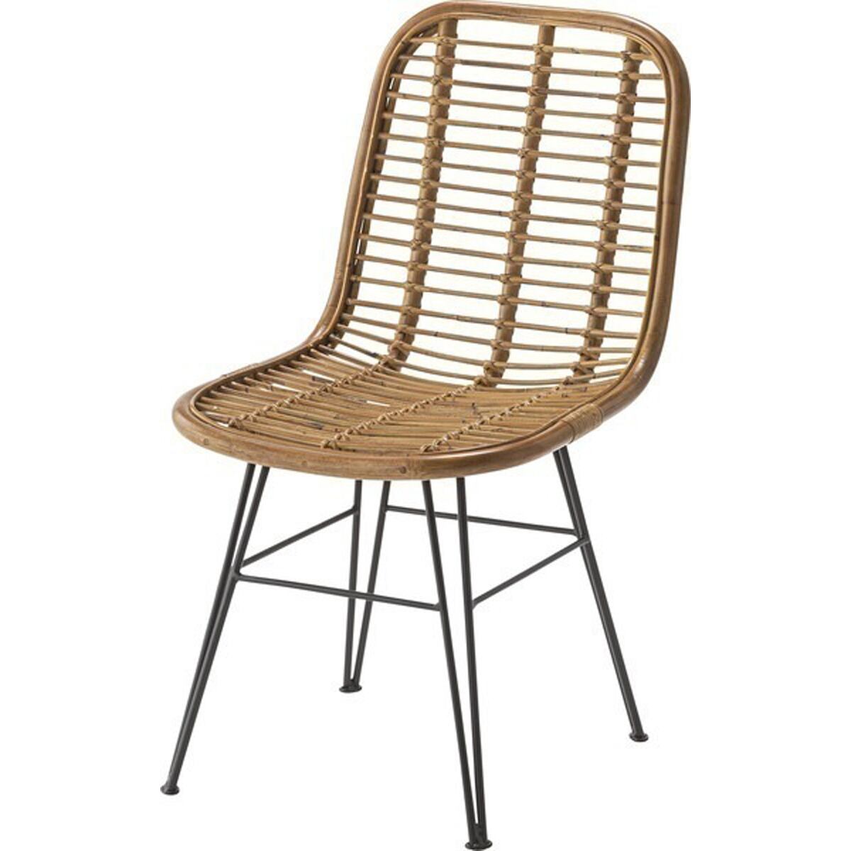 ダイニングチェア TTF-930 ラタンチェア 椅子 いす イス 一人掛け スチール脚 ガーデン リゾート おしゃれ リビング かわいい リラック アジアン