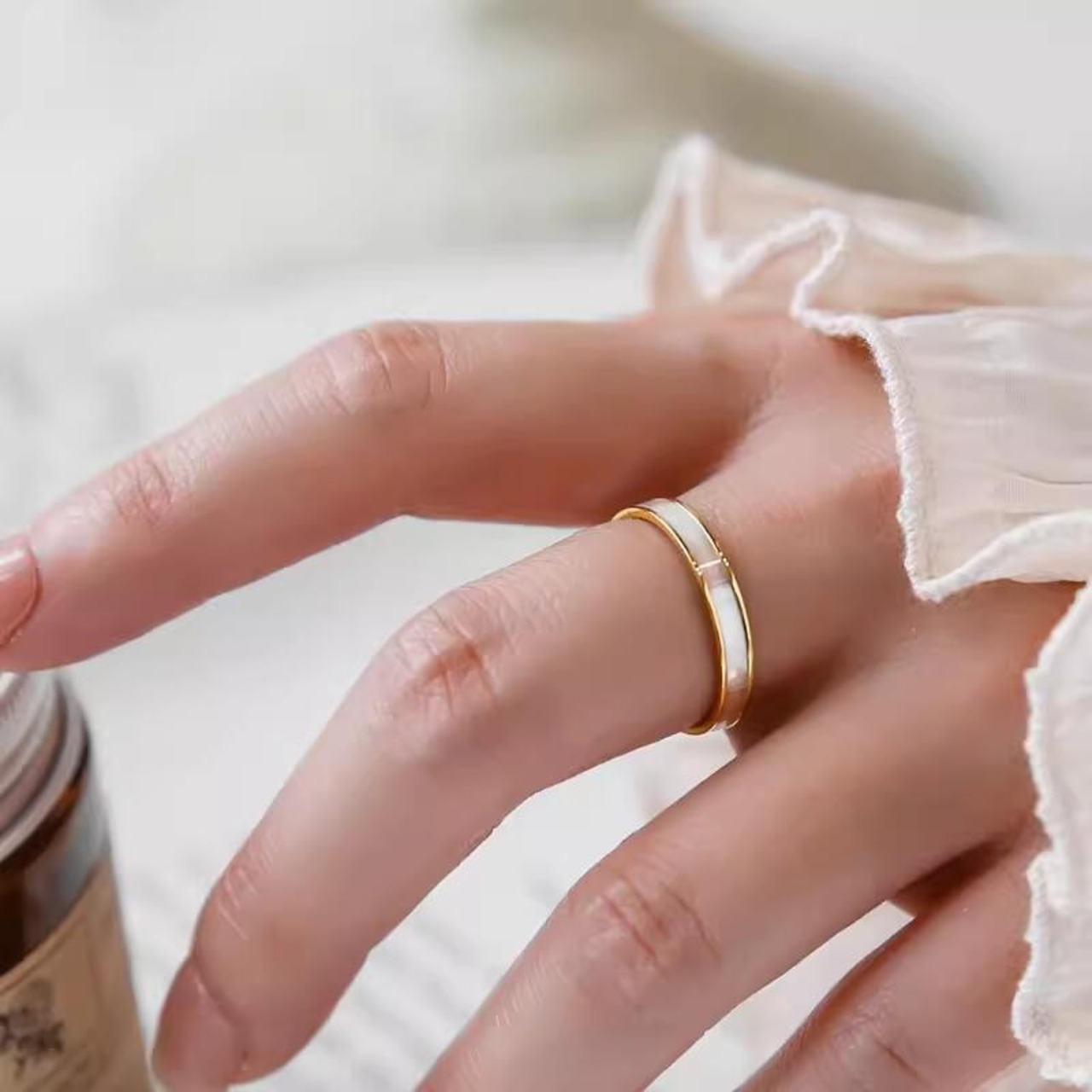 シンプルシェルリング W10142