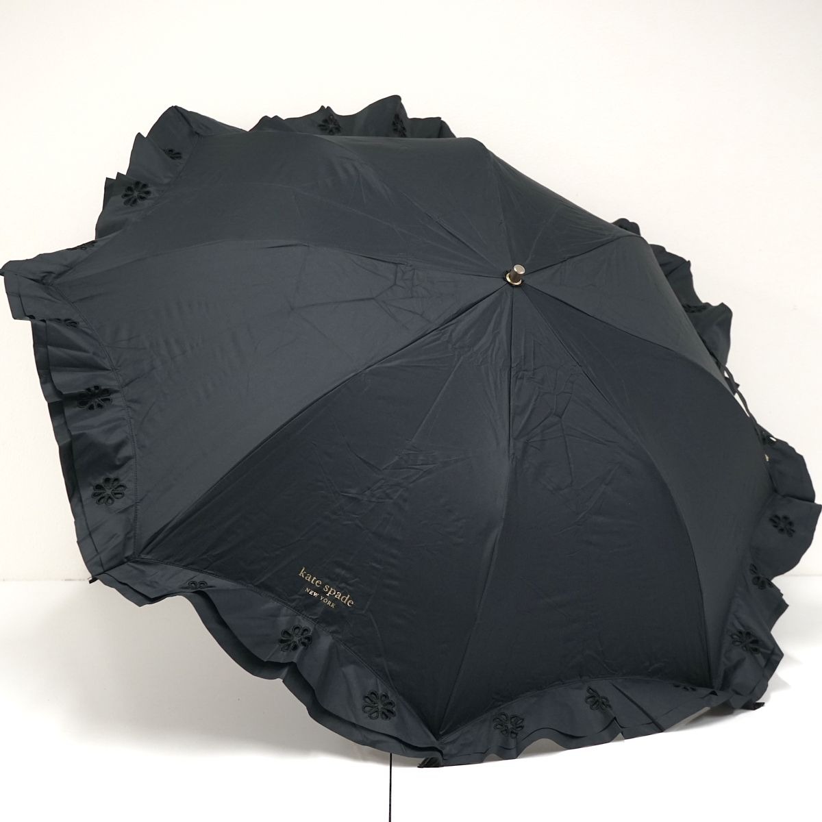 晴雨兼用折りたたみ日傘 Kate spade new york ケイトスペード USED品 