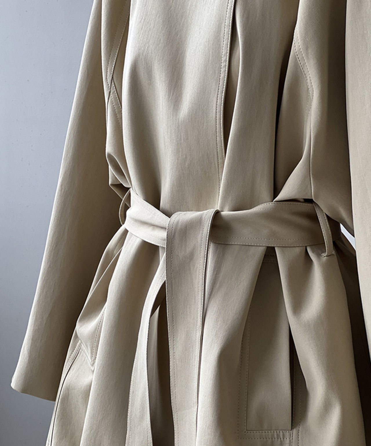 エフォートレスショートトレンチコート 2color A0639 - 8