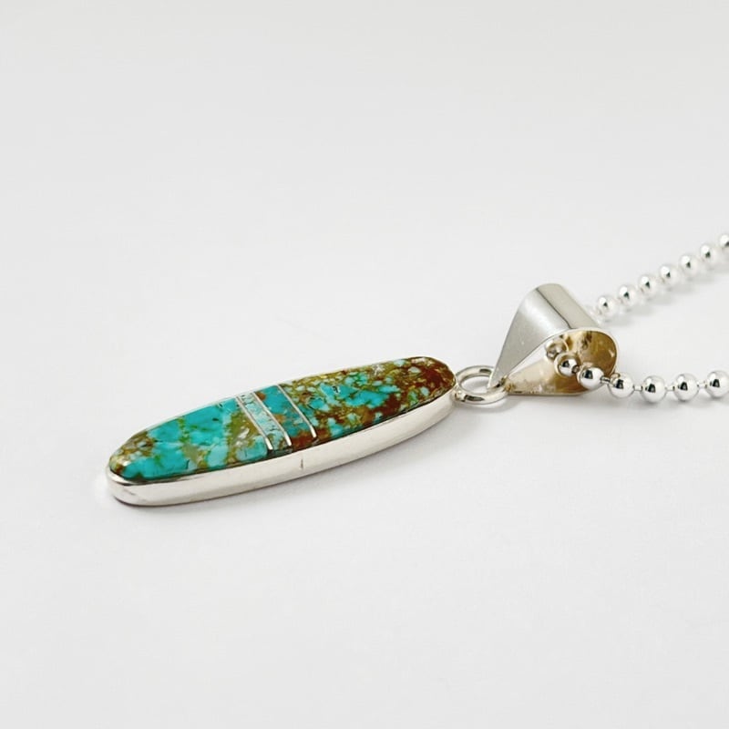 Indian Jewelry 》ナンバーエイト ターコイズ ペンダント 一点物