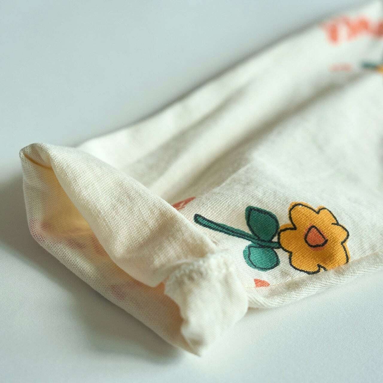 【boneoune】全柄フラワーロンT  90〜110cm チャコール 241002 - 5