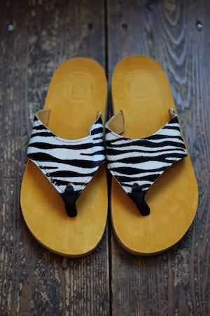 THE SANDALMAN VOLT別注 " 501 Zebra haraco×Yellow Suede "