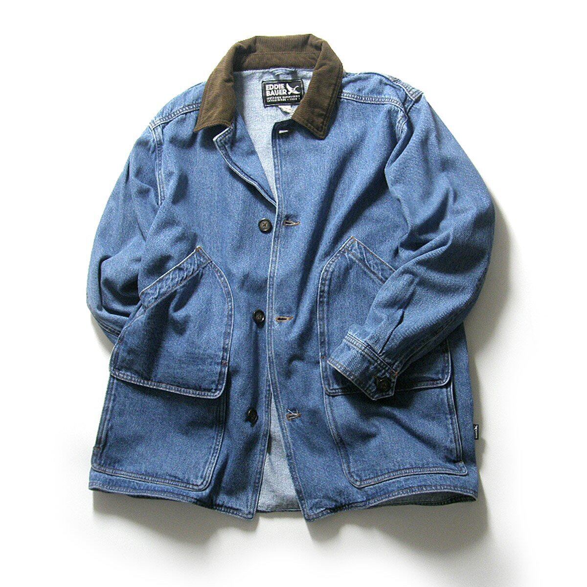 1990's EAGLES RIDGE denim×cotton stadium jacket | PAY ID