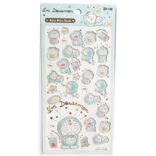 【ロット販売】【20入】キラキラシール アイアムドラえもんキラキラパステル(8820606)