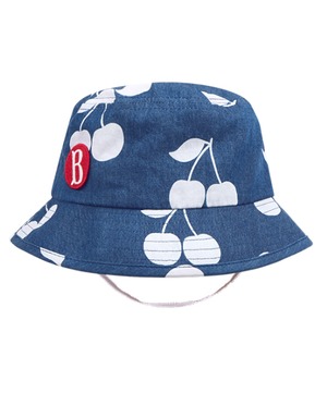 [BEBE DE PINO] All over cherry baby denim bucket hat 正規品 韓国ブランド 韓国ファッション 韓国代行 韓国通販 ベベドピノ bebedepino 日本 店舗 韓国 子供服