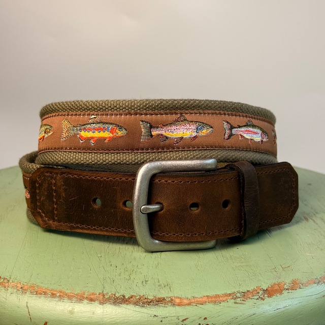 USA製 Bison Design Nylon Tape Belt “Trout” made in USA